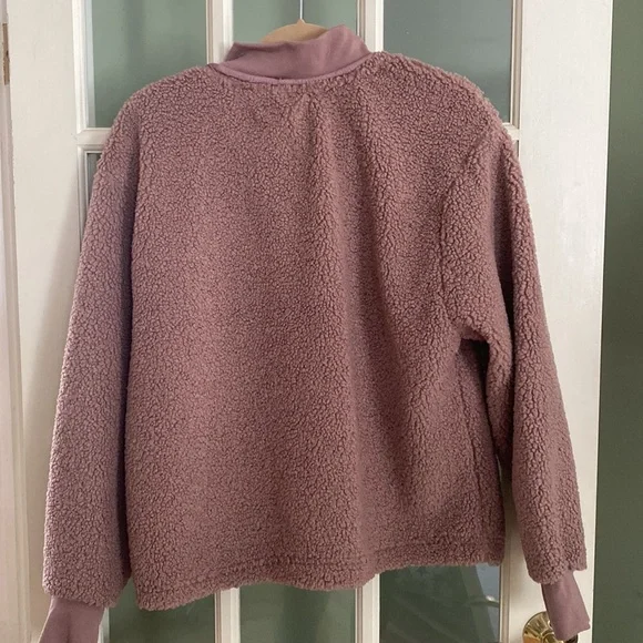 Ultra Comfy C&C California Half Zip Jacket, Mauve, Large - Picture 2 of 13